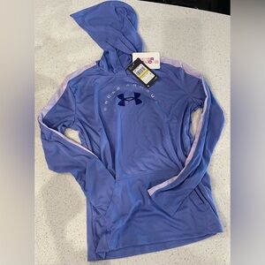 NWT: Girls Under Armour Tech Graphic Long Sleeve Loose Hoodie